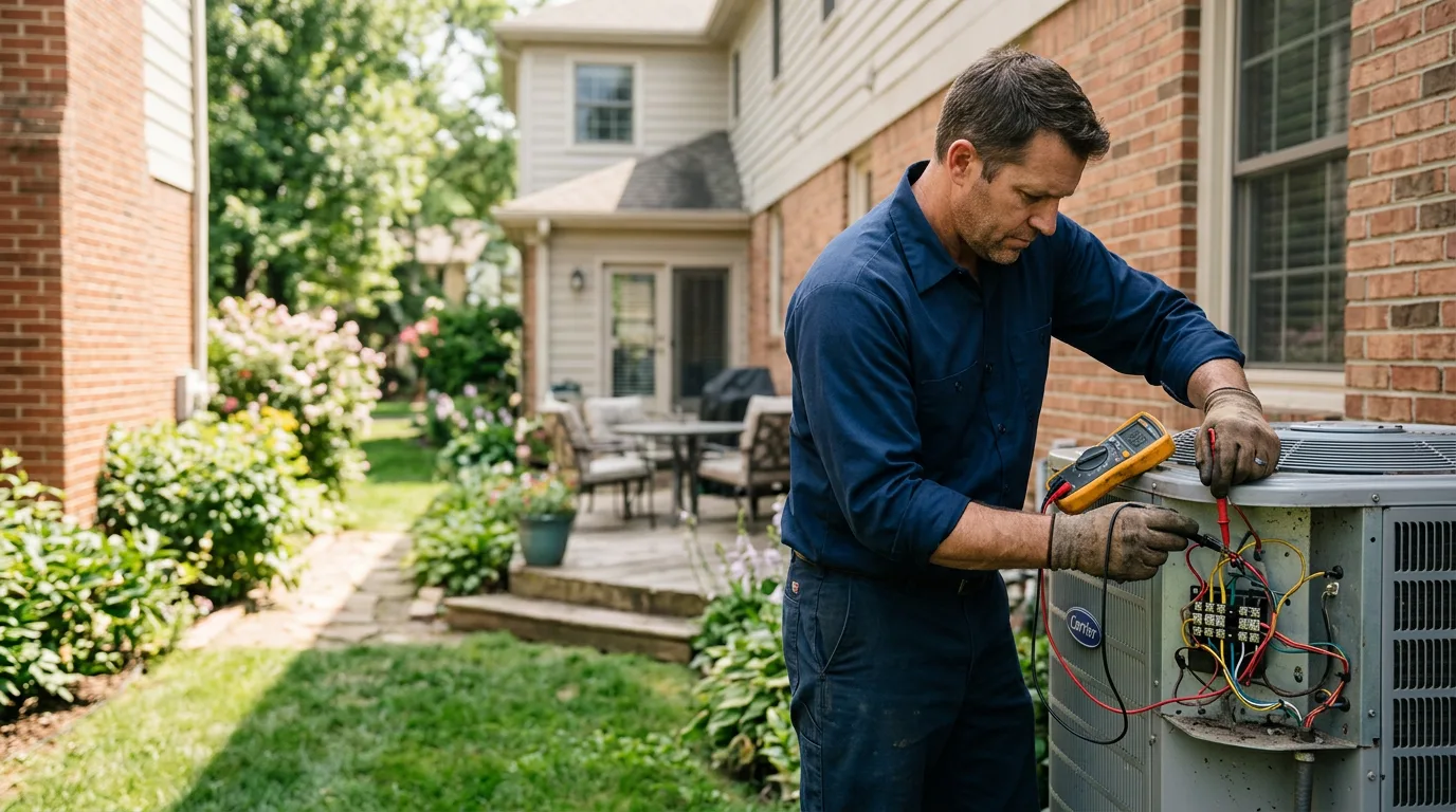 HVAC technician working near Newport, TN